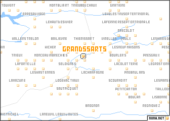 map of Grands Sarts