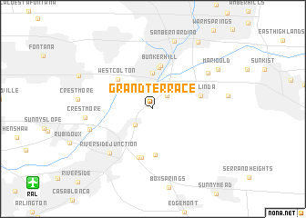 map of Grand Terrace