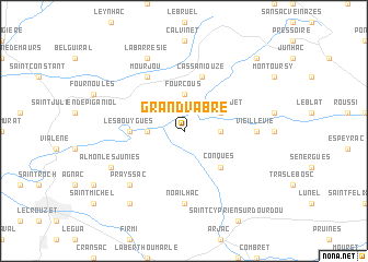 map of Grand-Vabre