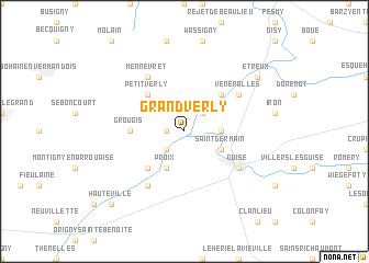 map of Grand-Verly