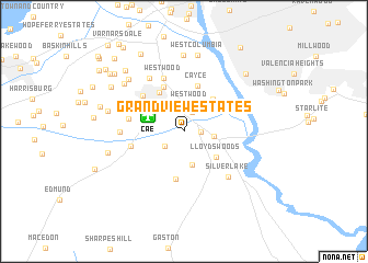 map of Grandview Estates