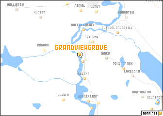 map of Grand View Grove