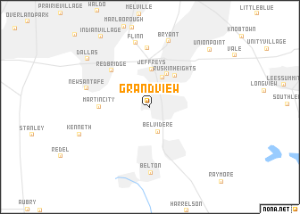 map of Grandview