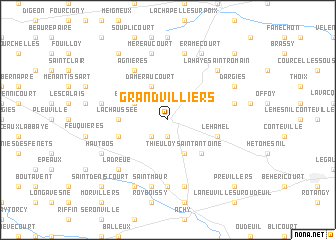 map of Grandvilliers