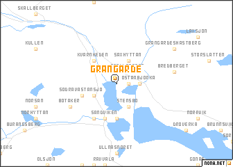 map of Grangärde