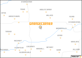 map of Grange Corner