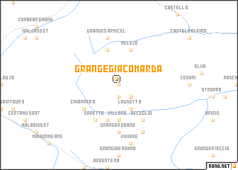 map of Grange Giacomarda