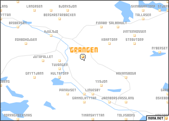 map of Grängen