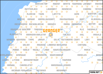 map of Granger