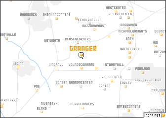 map of Granger