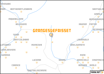 map of Granges de Faisset