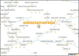 map of Granges de Furfande