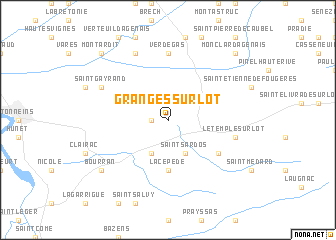 map of Granges-sur-Lot