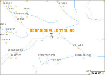 map of Grangia dellʼAntolina