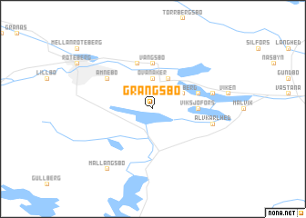 map of Grängsbo