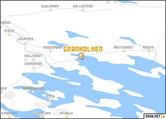 map of Granholmen