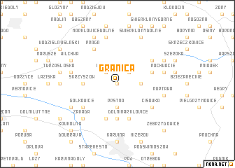 map of Granica