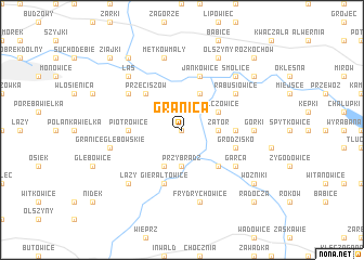 map of Granica