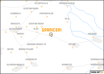 map of Grăniceri