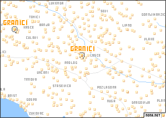 map of Granići