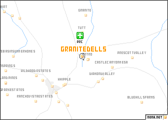 map of Granite Dells