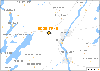 map of Granite Hill
