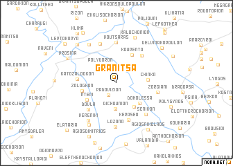 map of Granítsa