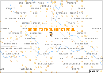 map of Granitzthal Sankt Paul