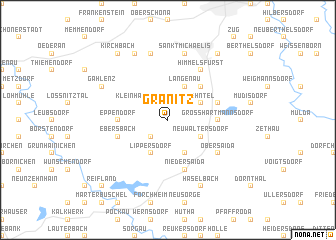 map of Gränitz
