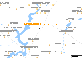 map of Granja de Moreruela