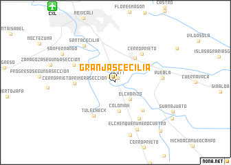 map of Granjas Cecilia