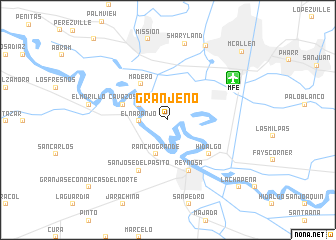 map of Granjeno