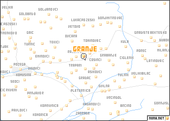 map of Granje