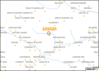 map of Granon