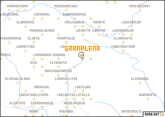 map of Gran Plena