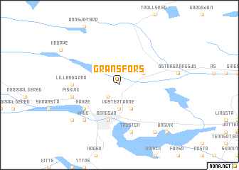 map of Gränsfors
