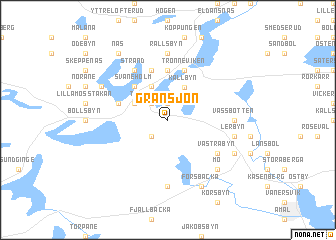 map of Gränsjön