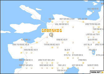 map of Granskog