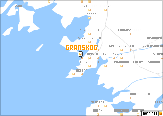 map of Granskog