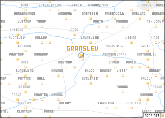 map of Granslev