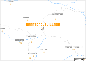 map of Grant Grove Village