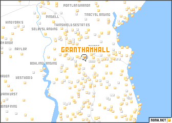 map of Grantham Hall