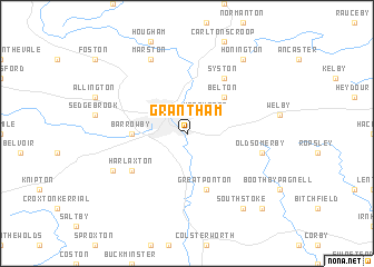 map of Grantham