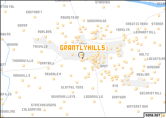 map of Grantly Hills