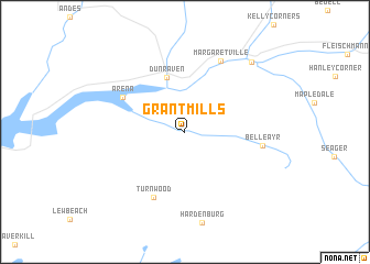 map of Grant Mills