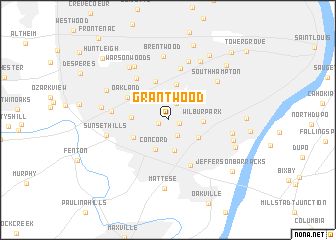 map of Grantwood