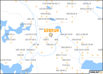 map of Gränum