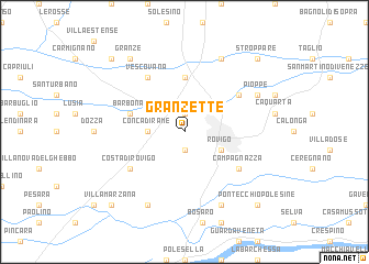 map of Granzette
