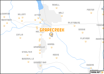 map of Grape Creek