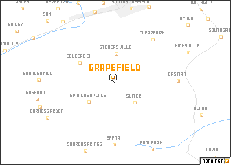 map of Grapefield
